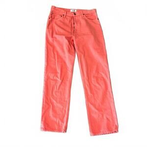 AGOLDE gorgeous coral 100% cotton button fly size 2990s pinch waist style